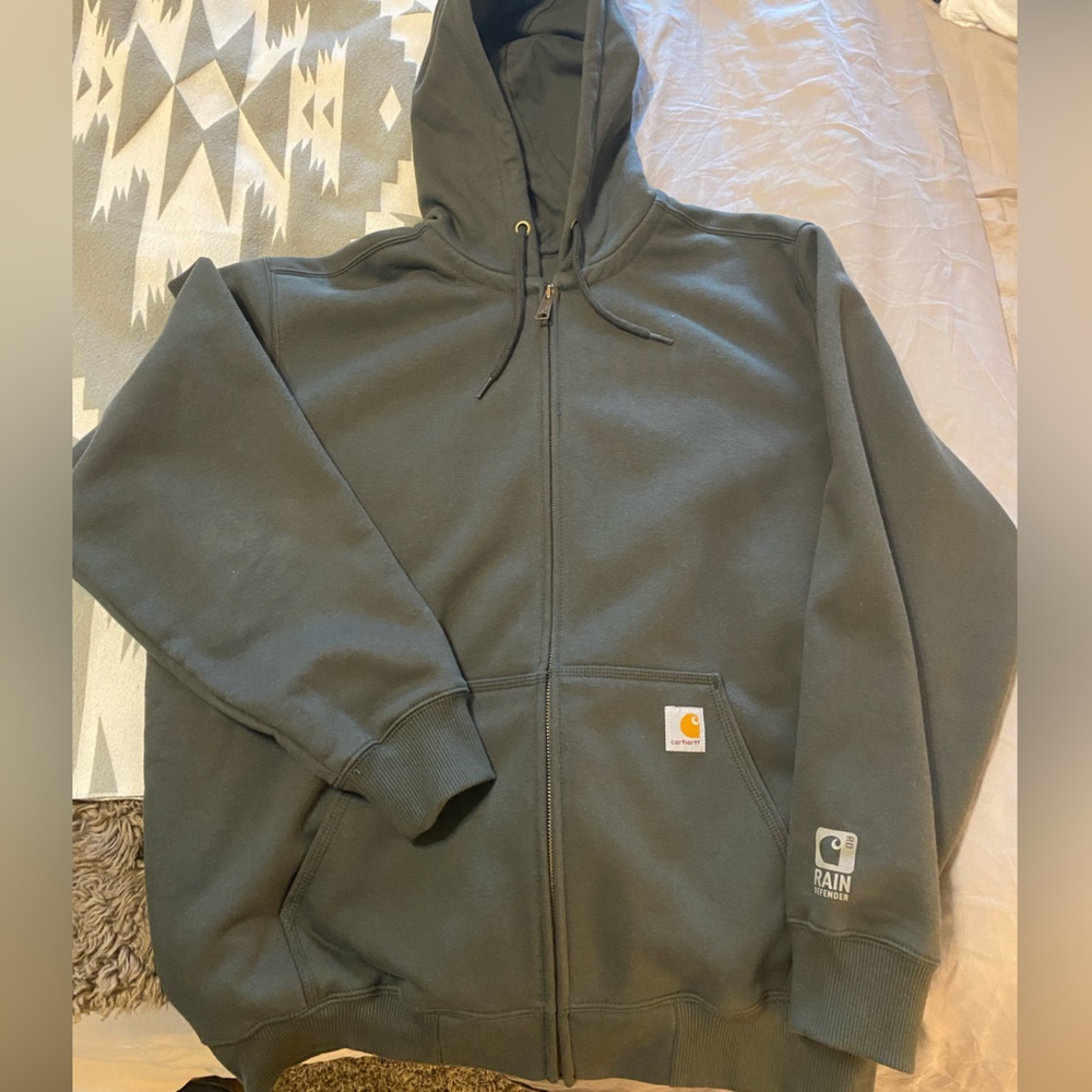 Mens Size Large Carhartt Rain Defender Jacket